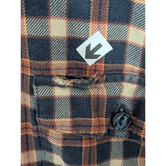 Patagonia Lightweight Fjord Plaid Flannel Shirt Mens L Blue Plaid Outdoor Hiking - Picture 7 of 12